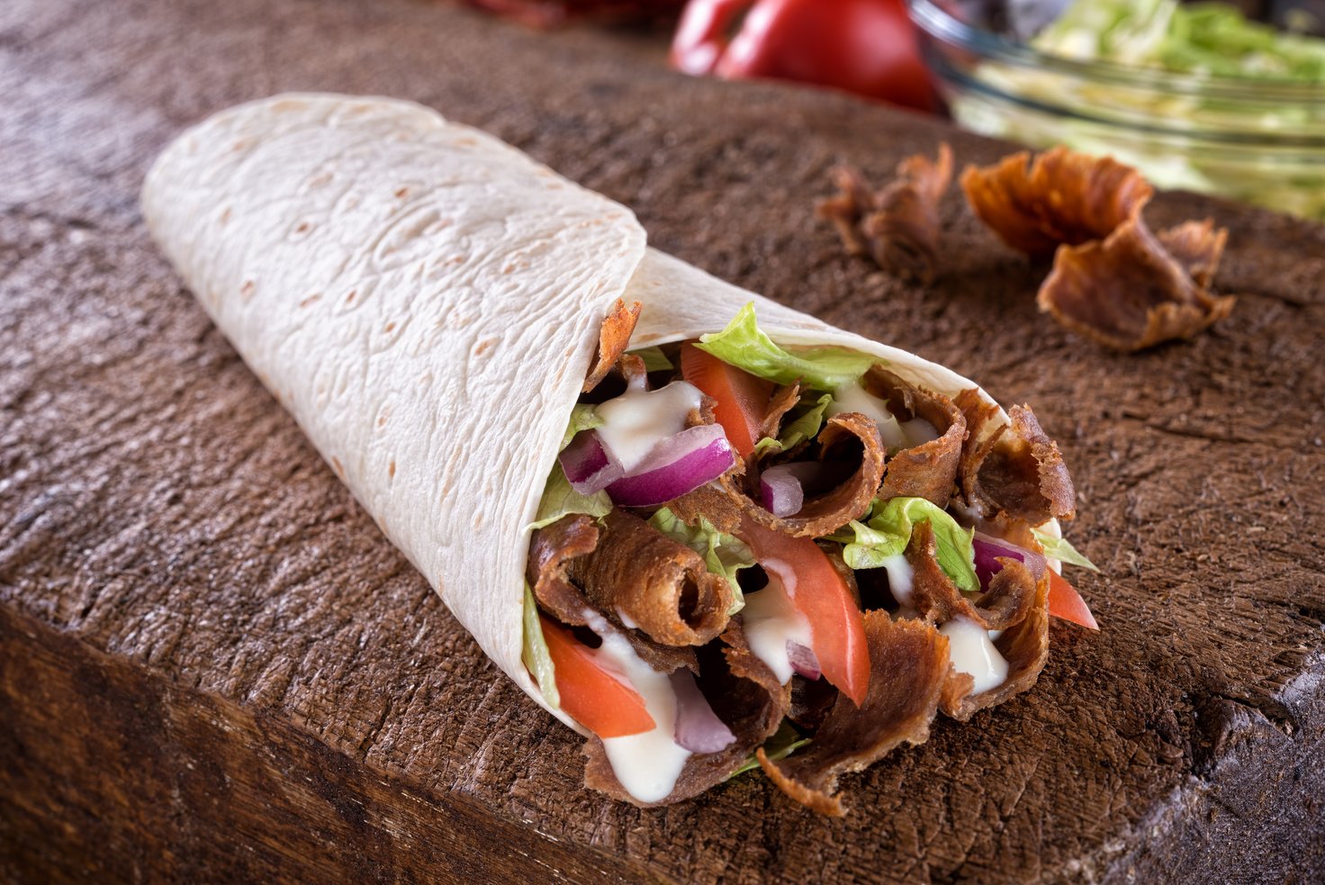 Doner Donair Kebab Wrap